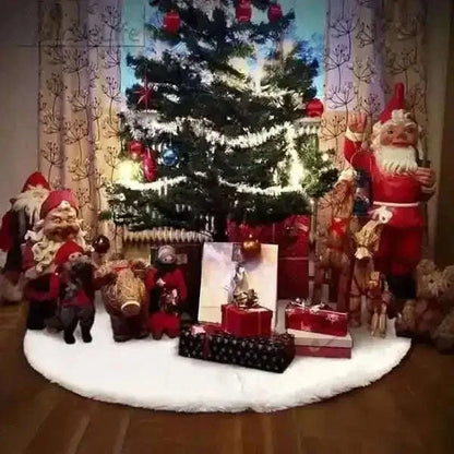 Christmas Tree Skirt Plush Lovely Decorations Cartsfy Inc.