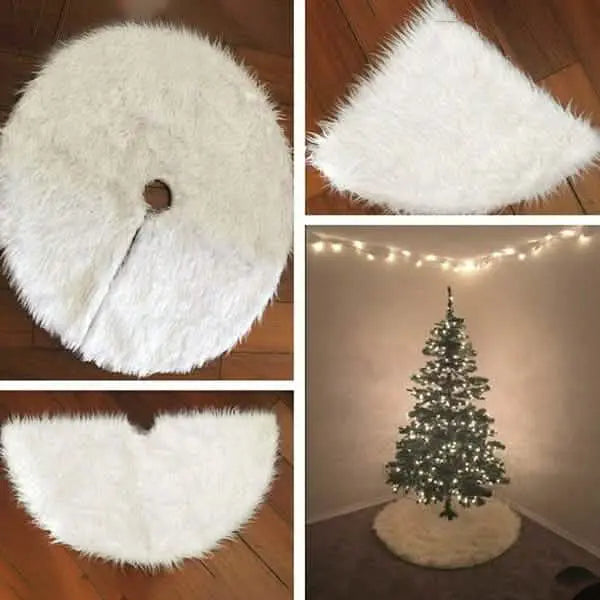 Christmas Tree Skirt Plush Lovely Decorations