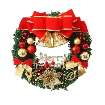 Christmas Xmas Wreath Home Door Wall Ornament Garland Bowknot Party Decoration Cartsfy Inc.