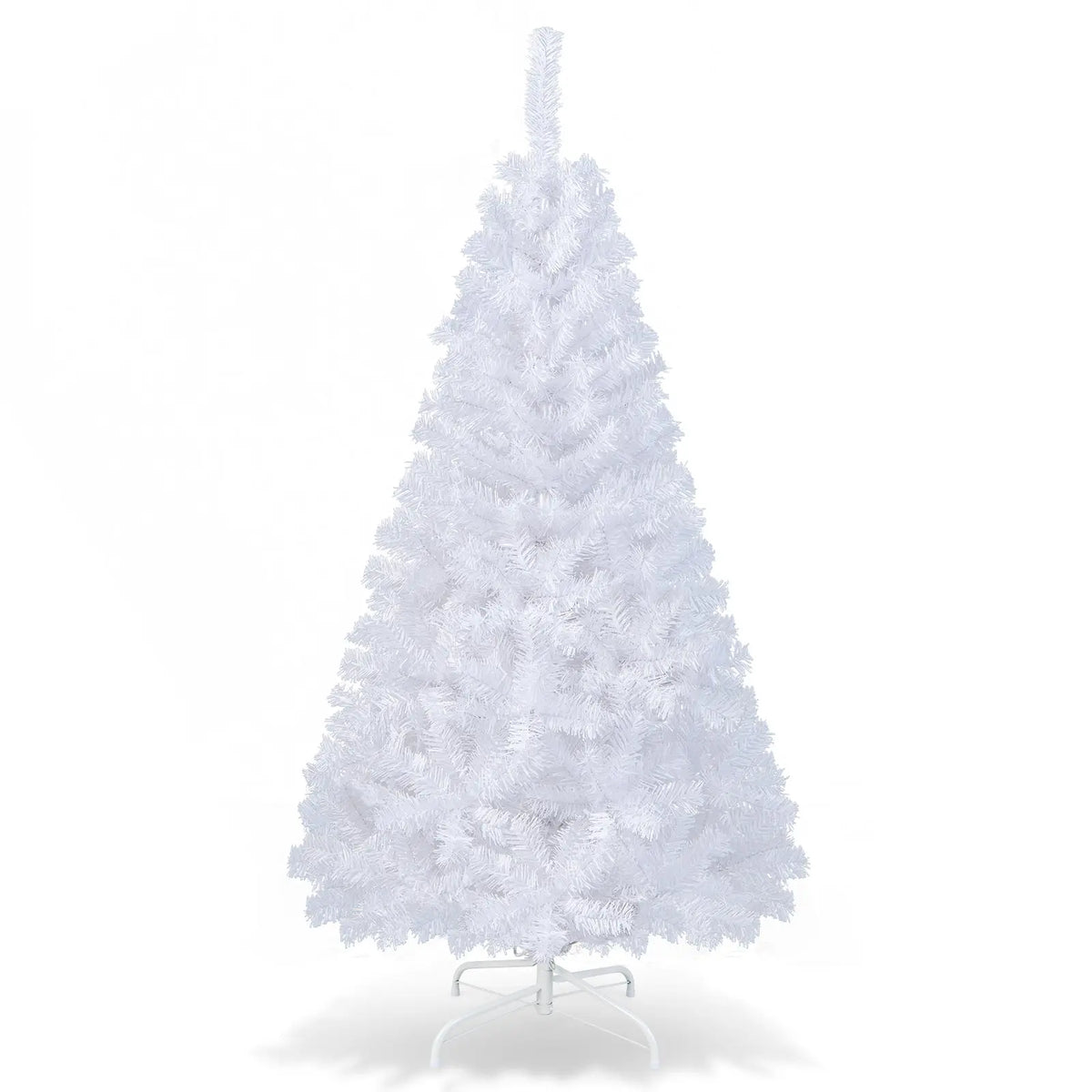 8 ft White Artificial PVC Christmas Tree with Stand