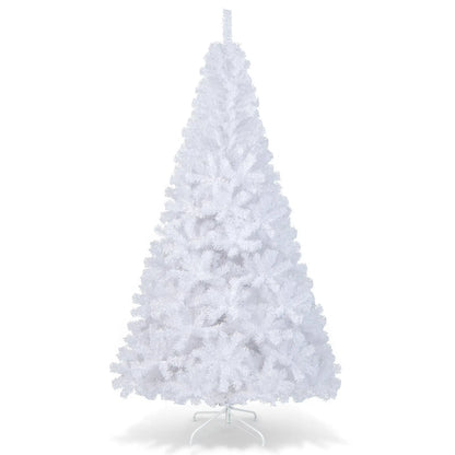 8 ft White Artificial PVC Christmas Tree with Stand