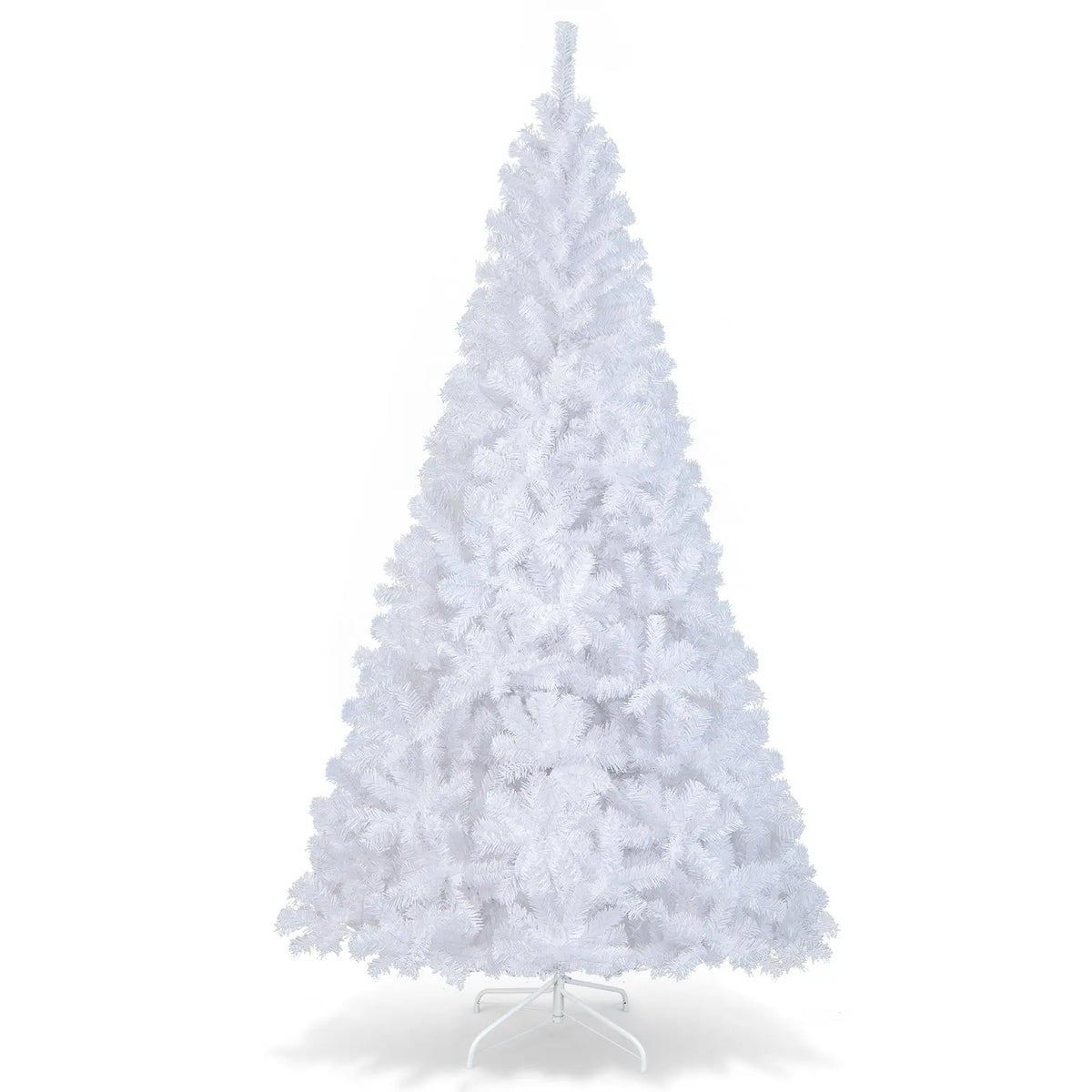 8 ft White Artificial PVC Christmas Tree with Stand
