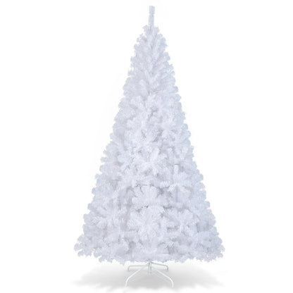8 ft White Artificial PVC Christmas Tree with Stand