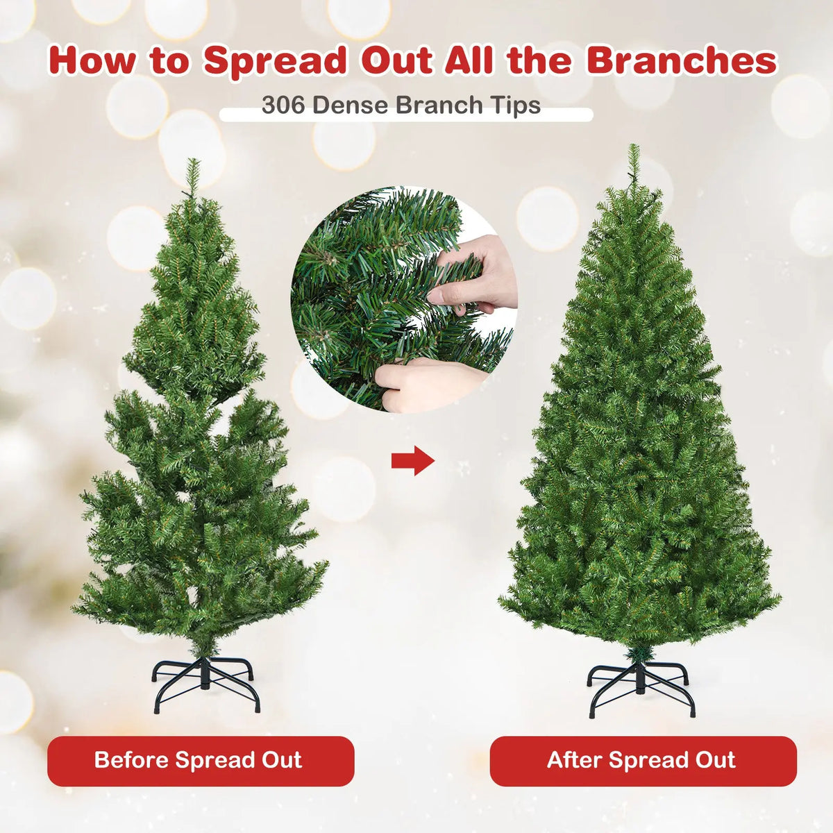 Artificial Premium Hinged Christmas Tree