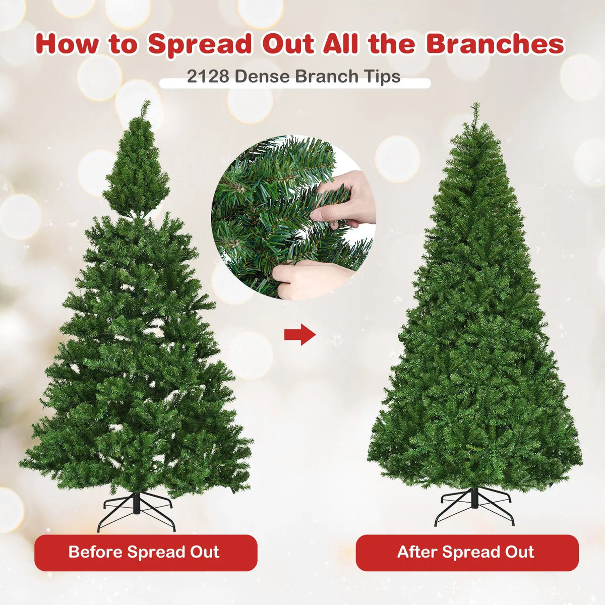 Artificial Premium Hinged Christmas Tree