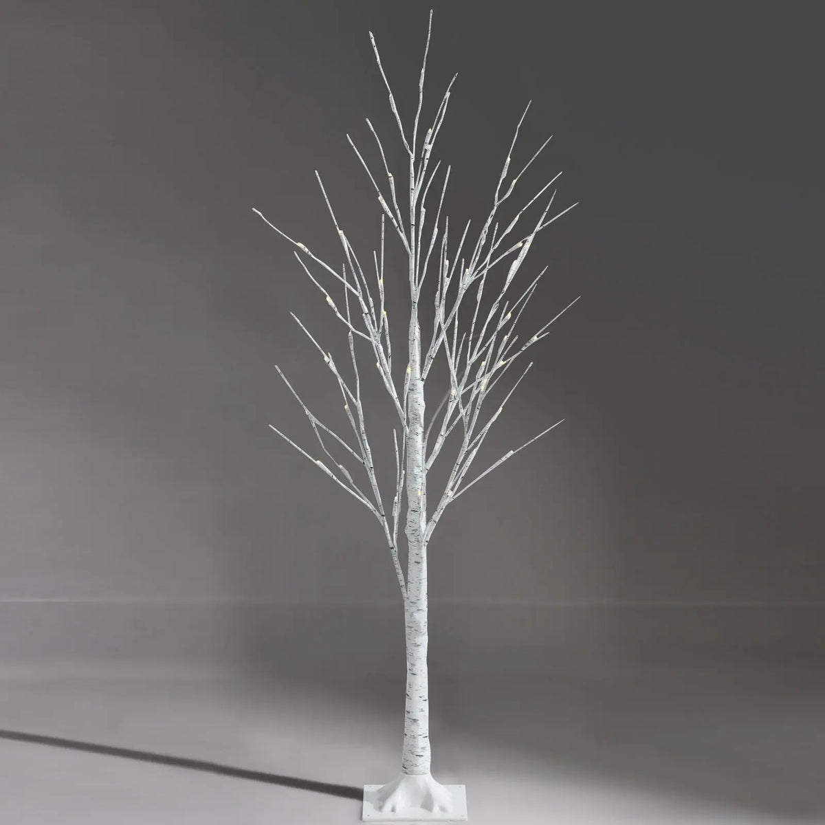 Pre-lit White Twig Birch Tree for Christmas Holiday with LED Lights