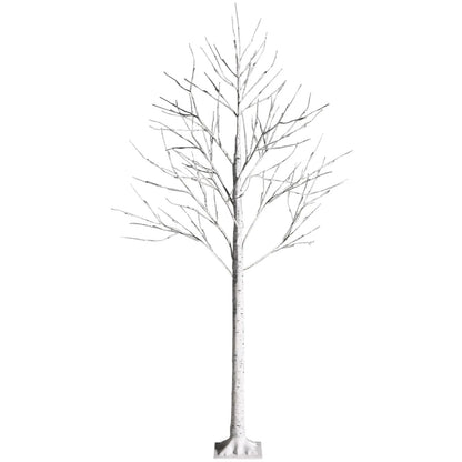 Pre-lit White Twig Birch Tree for Christmas Holiday with LED Lights