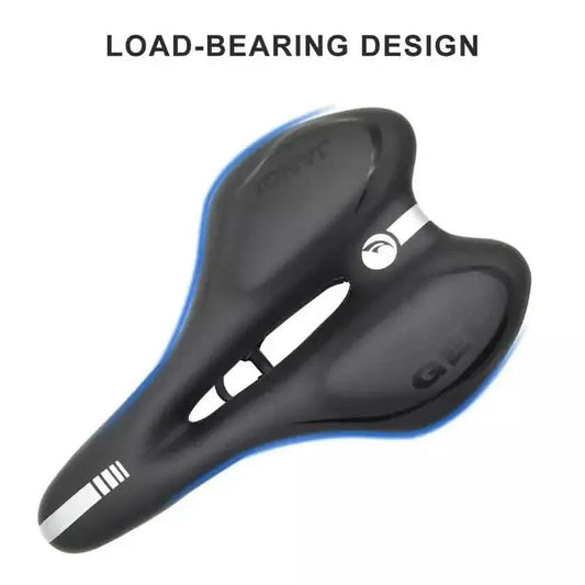 Comfortable Bike Seat - Bicycle Saddle Padded Waterproof DailySale Black Blue Red Black-Blue-Red-