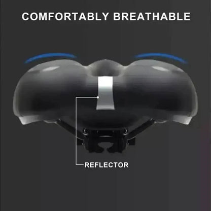 Comfortable Bike Seat - Bicycle Saddle Padded Waterproof DailySale Black Blue Red Black-Blue-Red-