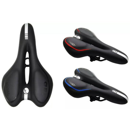 Comfortable Bike Seat - Bicycle Saddle Padded Waterproof - Cartsfy Inc.