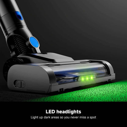 Cordless Vacuum Cleaner with LED Light & Removable Battery – Blue Cartsfy Inc.