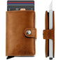 Credit Card Holder RFID Blocking Genuine Leather Vintage Aluminum Business Wallet - Cartsfy Inc.
