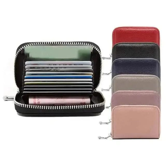 Credit Card Holder Wallet DailySale Light Purple Navy Black Light Purple-Navy-Black-Pink-Red-Gray-