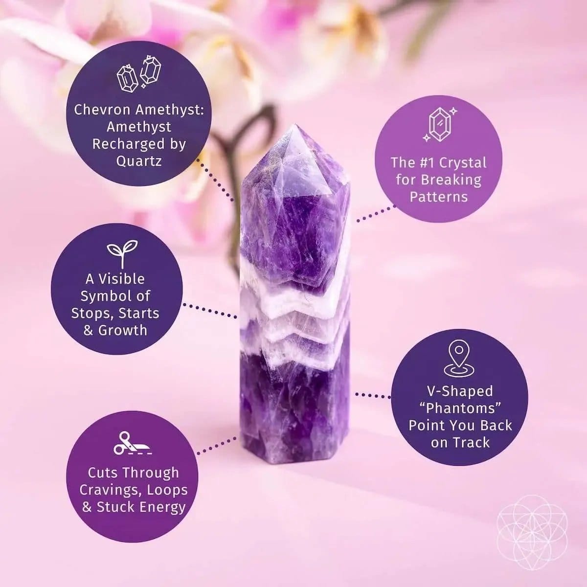 Cycle Breaker - Chevron Amethyst Point of Transformation Conscious Items Default Title Default Title-