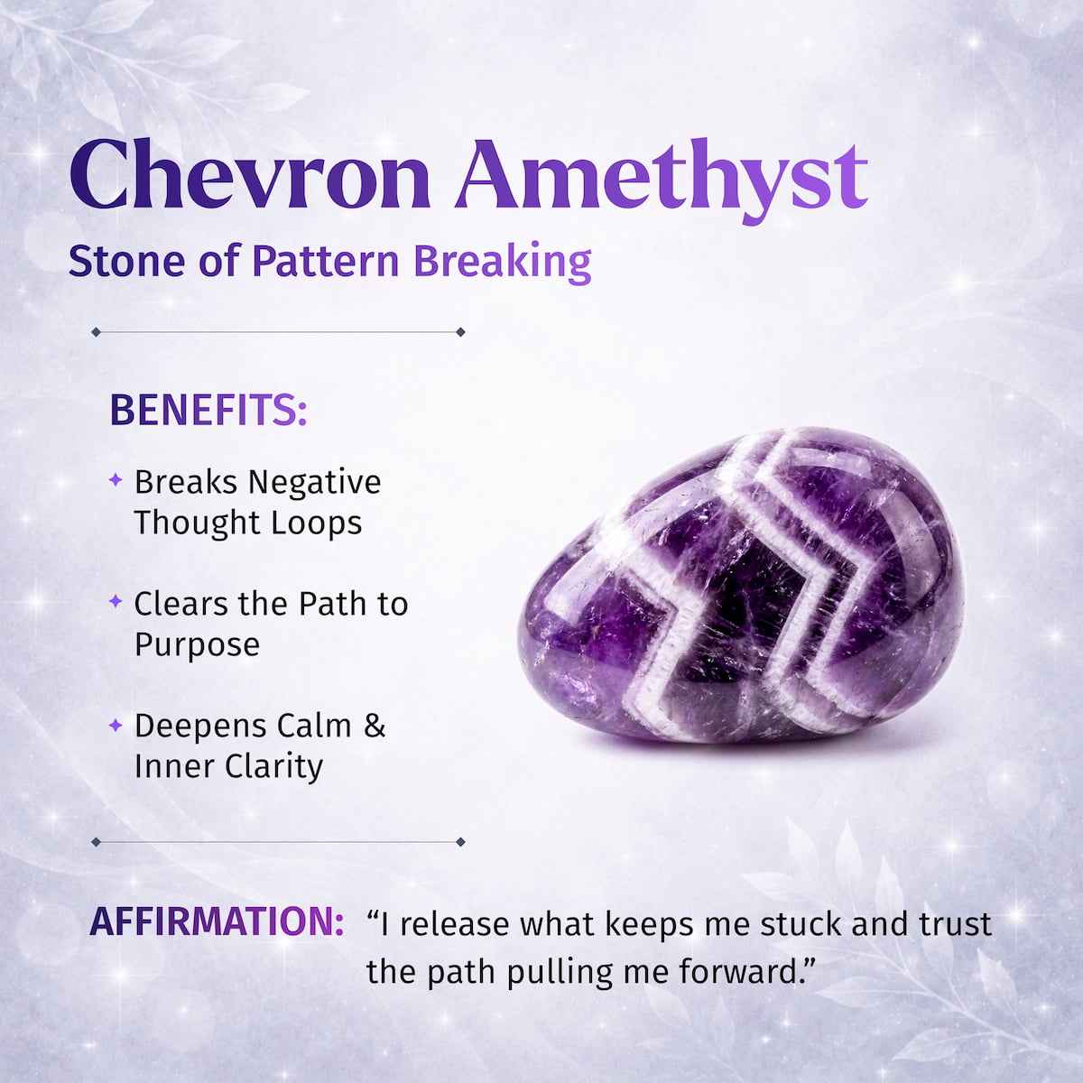 Cycle Breaker - Chevron Amethyst Point of Transformation Cartsfy Inc.