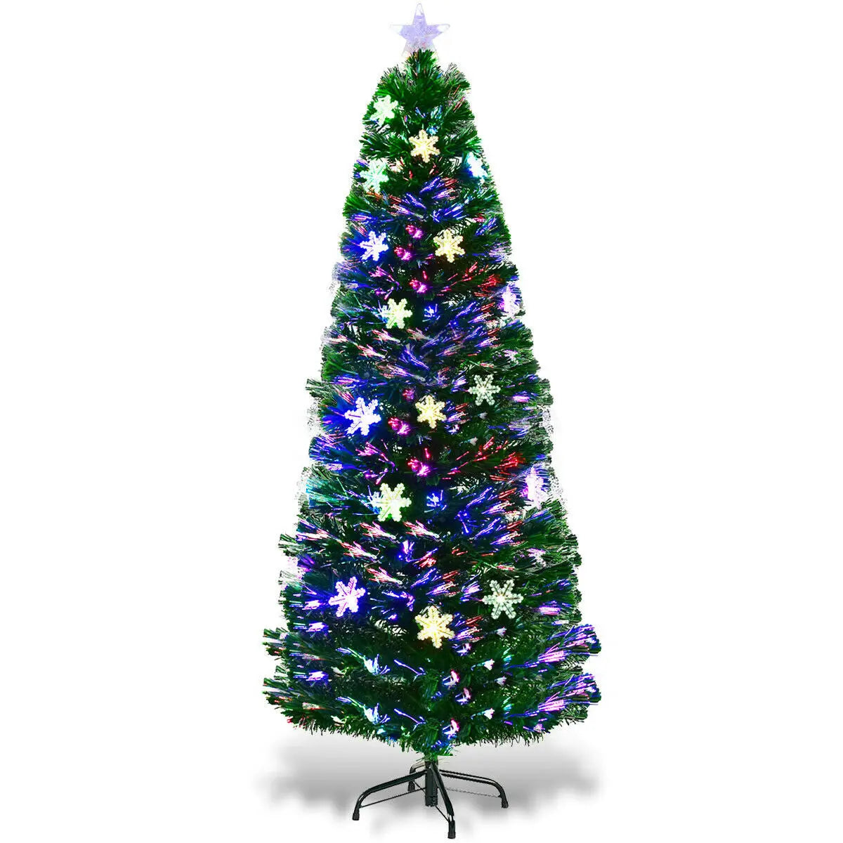 LED Optic Artificial Christmas Tree with Snowflakes