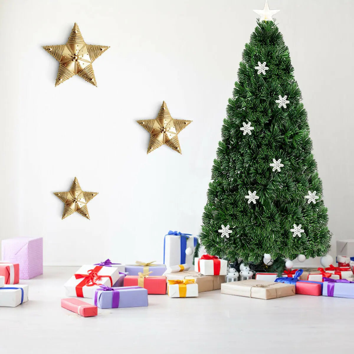 LED Optic Artificial Christmas Tree with Snowflakes