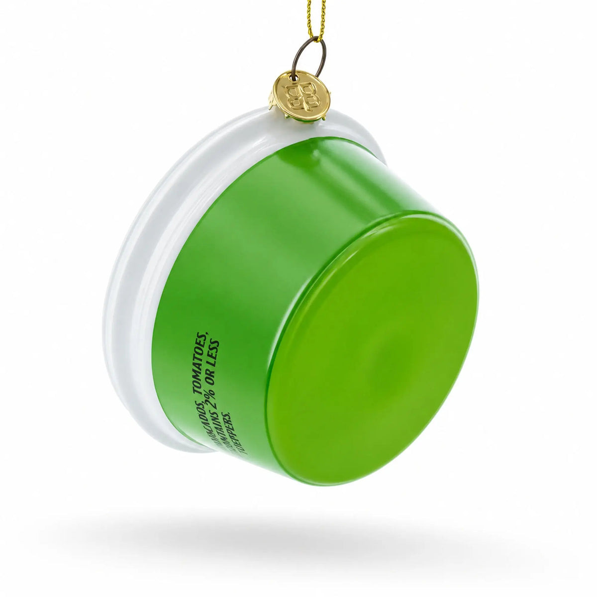 Traditional Guacamole Glass Christmas Ornament