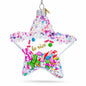 Sugar Star with Shakable Sprinkles Glass Christmas Ornament