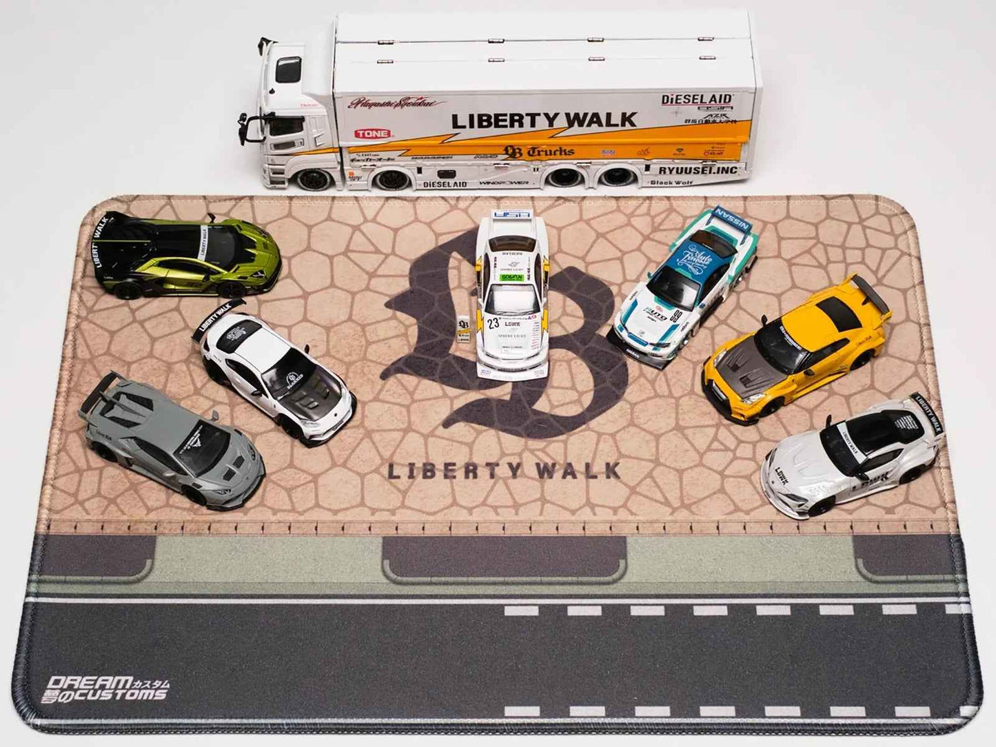 Desktop Display Mat "LB" Logo by Dream Customs Cartsfy Inc.