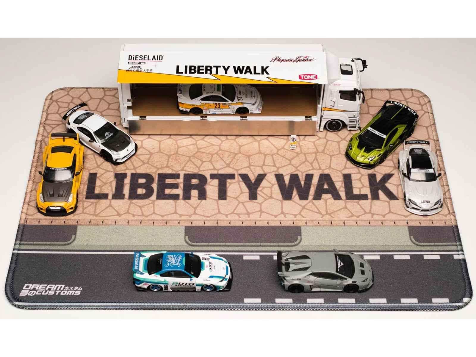 Desktop Display Mat "Liberty Walk" by Dream Customs Cartsfy Inc.