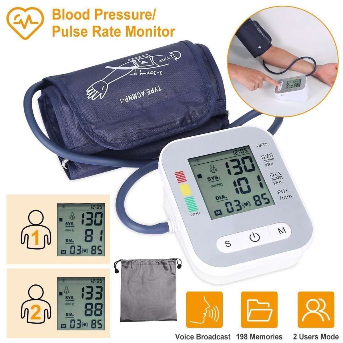Digital Arm Blood Pressure Monitor Cartsfy Inc.