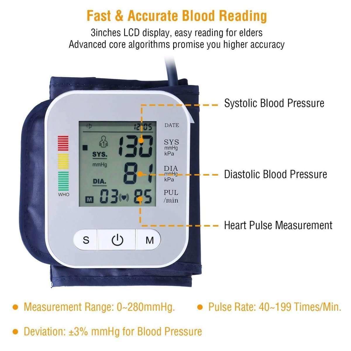 Digital Arm Blood Pressure Monitor Cartsfy Inc.