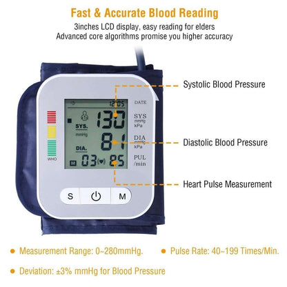 Digital Arm Blood Pressure Monitor Cartsfy Inc.