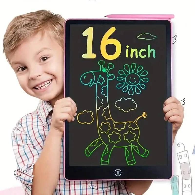 Digital LCD Writing Tablet with Stylus Pen – Reusable Wipeable Dry-Erase Doodle & Drawing Board DailySale Pink / 4.5" Pink / 8.5" Pink / 10" Pink / 4.5"-Pink / 8.5"-Pink / 10"-Pink / 12"-Pink / 16"-Blue / 4.5"-Blue / 8.5"-Blue / 10"-Blue / 12"-Blue / 16"-