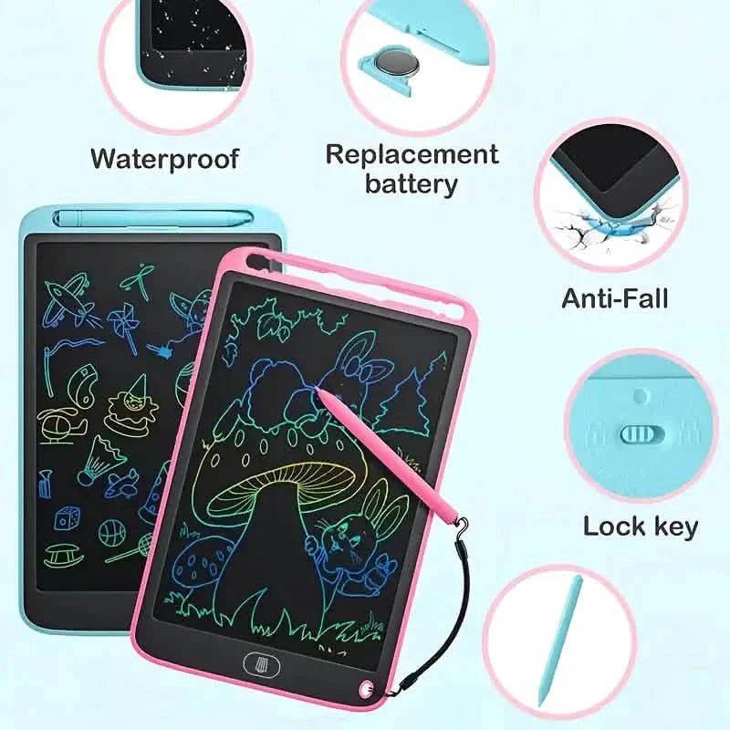 Digital LCD Writing Tablet with Stylus Pen – Reusable Wipeable Dry - Erase Doodle & Drawing Board - Cartsfy Inc.