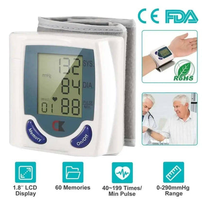 Digital Wrist Blood Pressure Monitor DailySale Default Title Default Title-