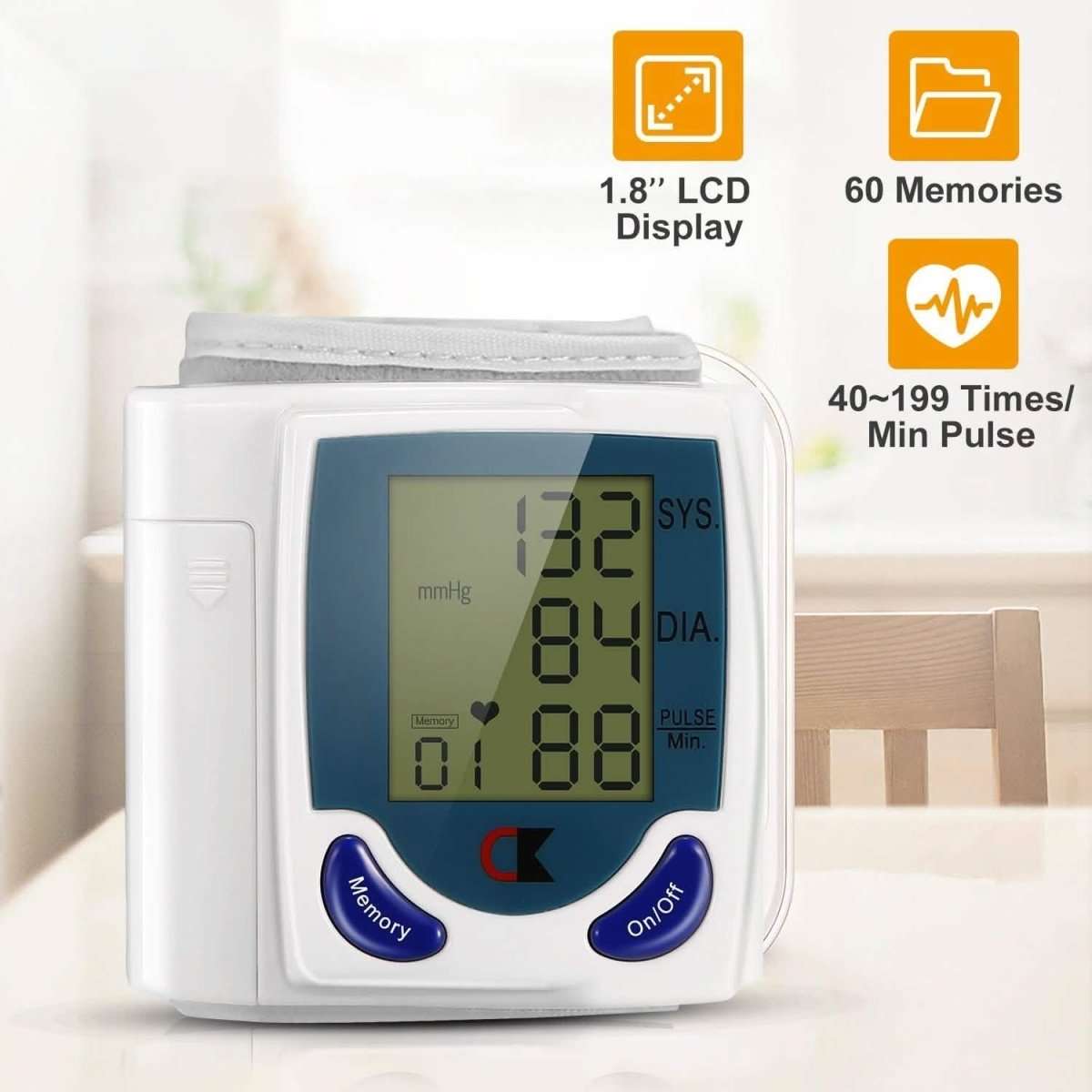 Digital Wrist Blood Pressure Monitor Cartsfy Inc.