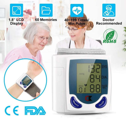 Digital Wrist Blood Pressure Monitor Cartsfy Inc.