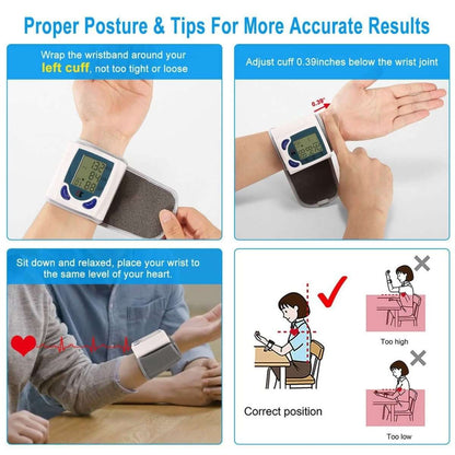 Digital Wrist Blood Pressure Monitor Cartsfy Inc.