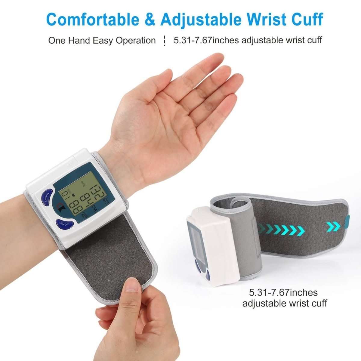 Digital Wrist Blood Pressure Monitor Cartsfy Inc.