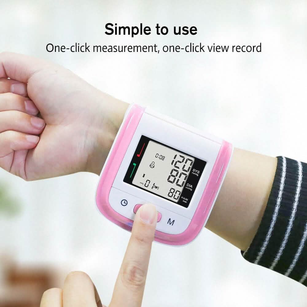 Digital Wrist Blood Pressure Monitor Heart Rate Pulse Meter Measure Cartsfy Inc.
