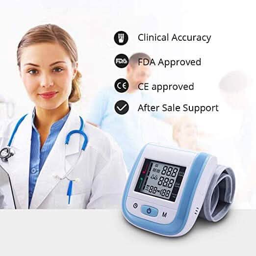 Digital Wrist Blood Pressure Monitor Heart Rate Pulse Meter Measure Cartsfy Inc.