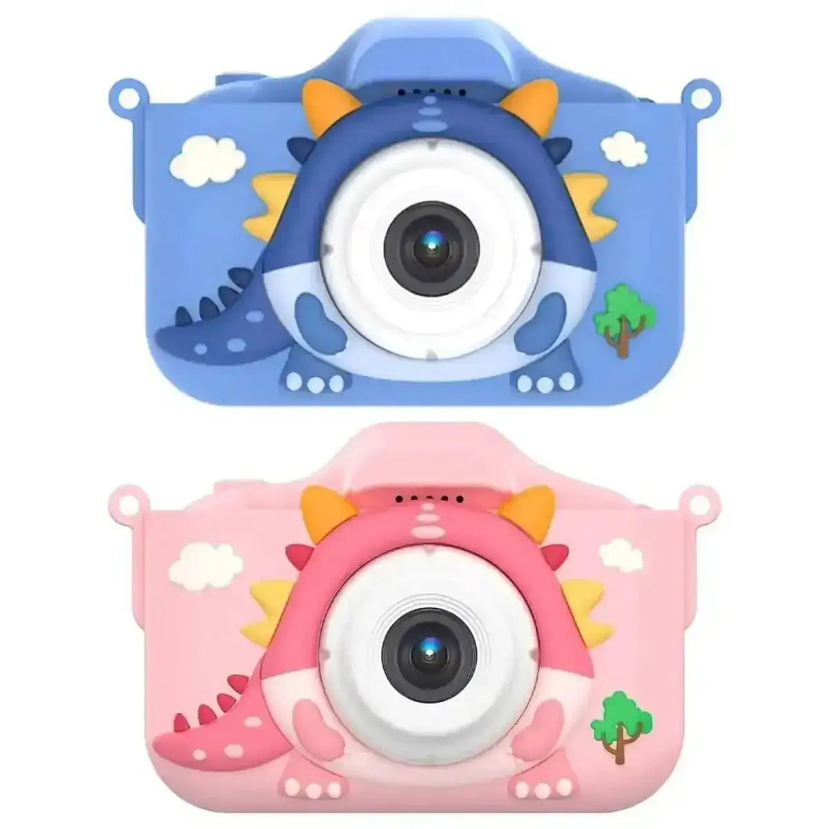 Dinosaur Kids Selfie 48MP 1080P HD Cartoon Digital Camera DailySale Blue Pink Blue-Pink-