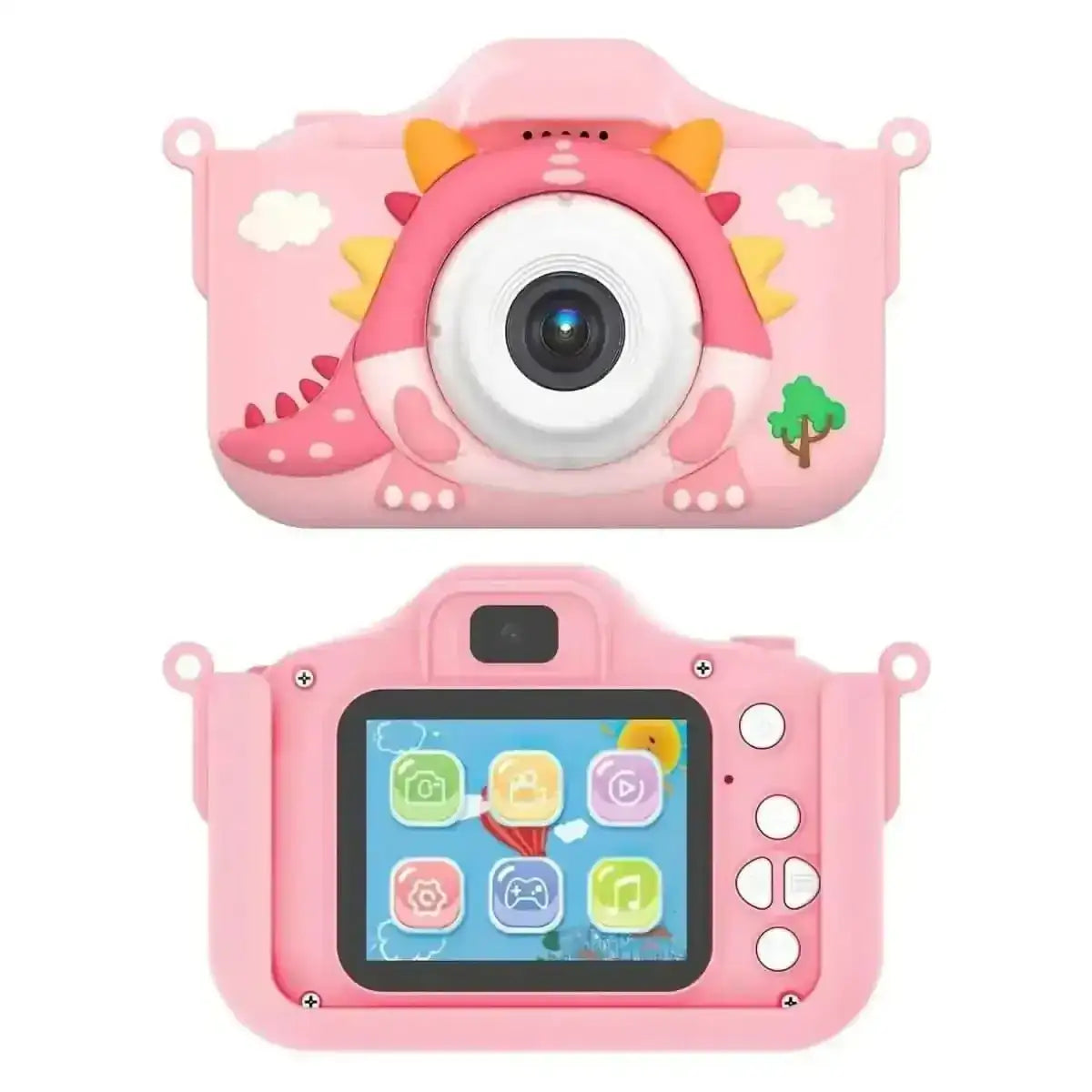 Dinosaur Kids Selfie 48MP 1080P HD Cartoon Digital Camera DailySale Blue Pink Blue-Pink-
