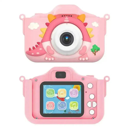 Dinosaur Kids Selfie 48MP 1080P HD Cartoon Digital Camera DailySale Blue Pink Blue-Pink-