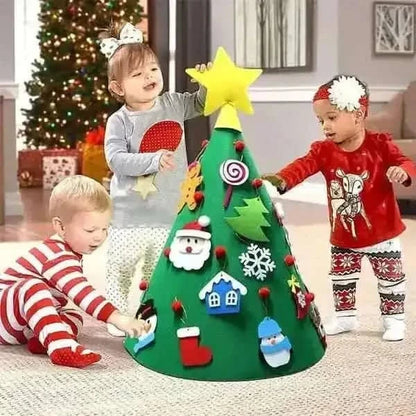 DIY 3D Felt Christmas Tree Upgraded Toddler Christmas Tree Cartsfy Inc.
