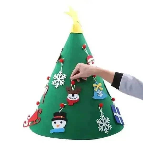 DIY 3D Felt Christmas Tree Upgraded Toddler Christmas Tree Cartsfy Inc.