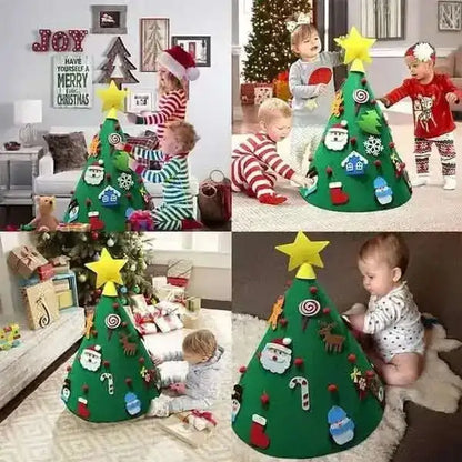 DIY 3D Felt Christmas Tree Upgraded Toddler Christmas Tree Cartsfy Inc.