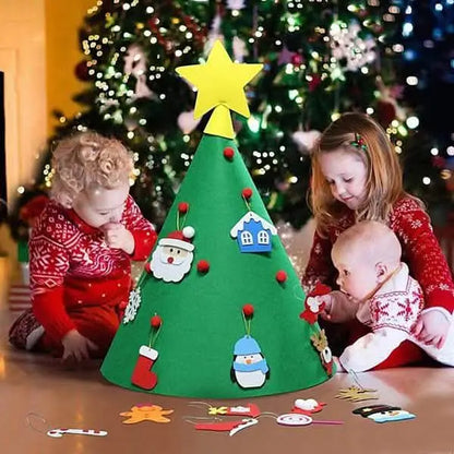 DIY 3D Felt Christmas Tree Upgraded Toddler Christmas Tree