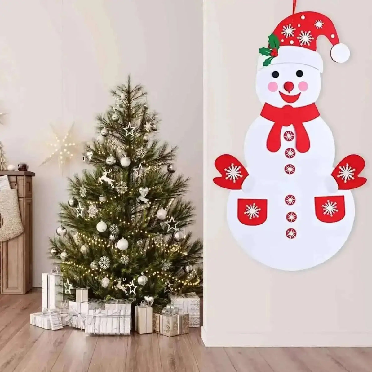 DIY Felt Christmas Hanging Decorations Kits with 54 Detachable Ornaments Cartsfy Inc.