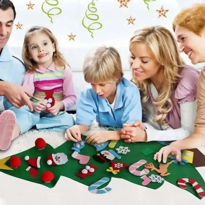 DIY Felt Christmas Tree Set with Ornaments Cartsfy Inc.
