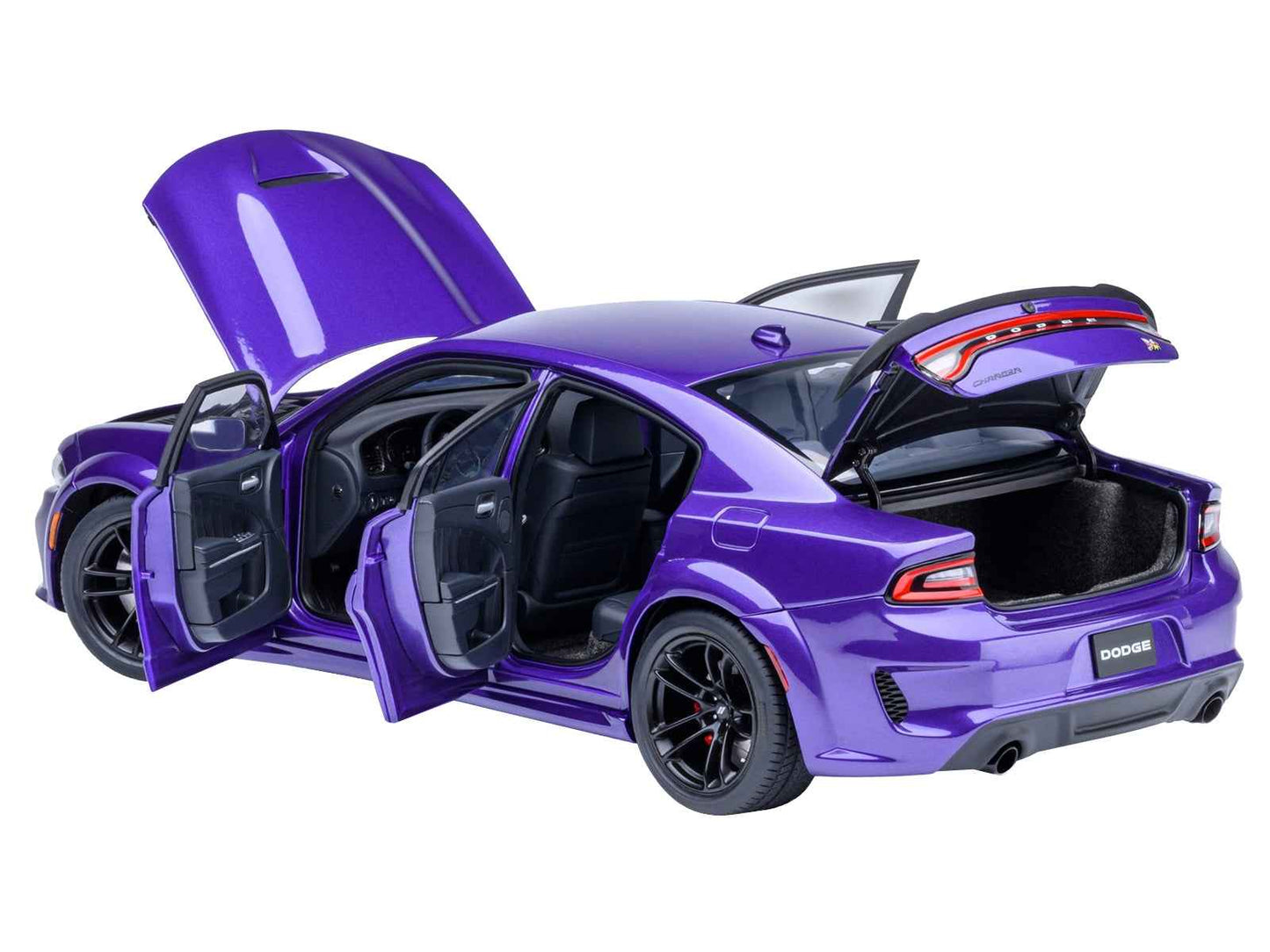 Dodge Charger Scat Pack Widebody Plum Crazy Purple Metallic 1/18 Model Car by Autoart Miniature Motors Default Title Default Title-