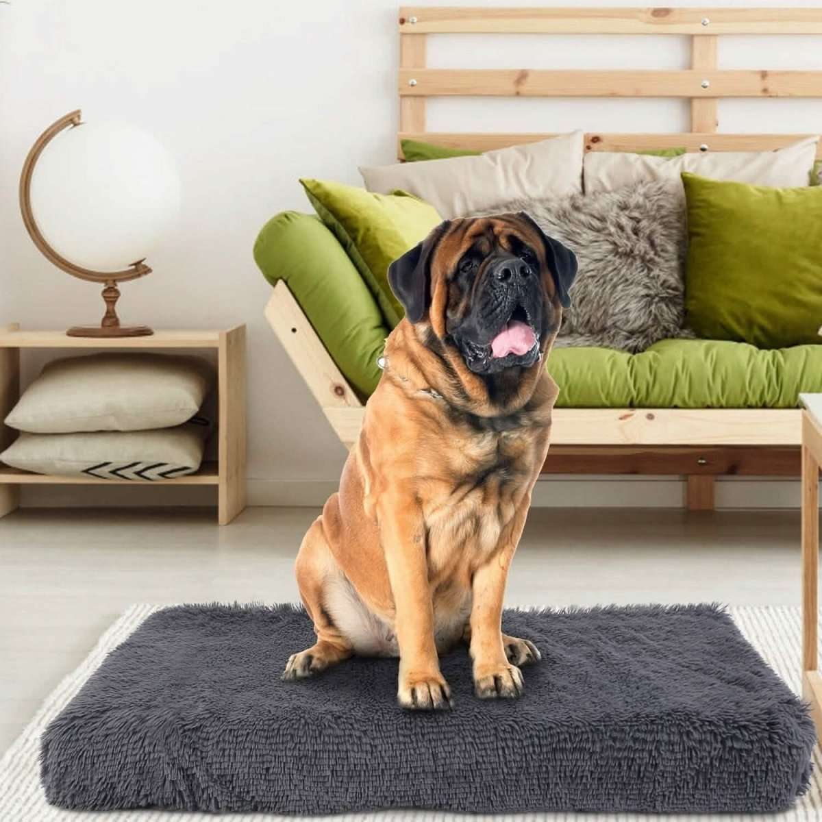 Dog Bed Soft Plush Cushion Cozy Warm Pet Crate Mat Dog Carpet Cartsfy Inc.