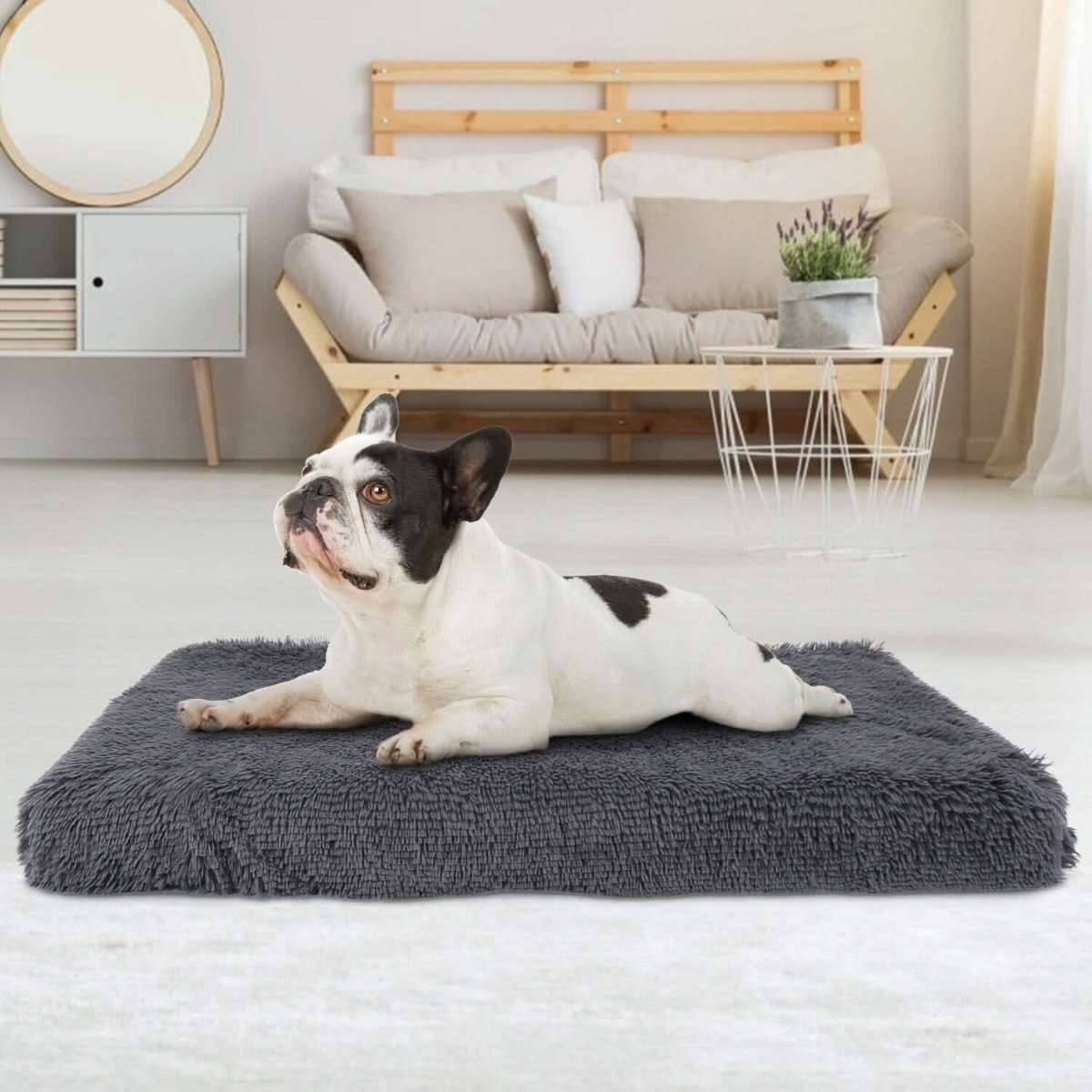 Dog Bed Soft Plush Cushion Cozy Warm Pet Crate Mat Dog Carpet Cartsfy Inc.