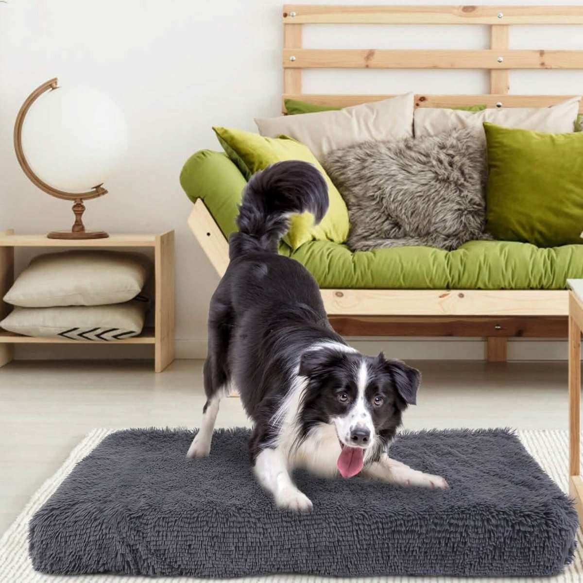Dog Bed Soft Plush Cushion Cozy Warm Pet Crate Mat Dog Carpet Cartsfy Inc.